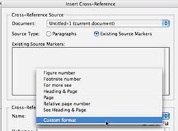 cross reference for indesign