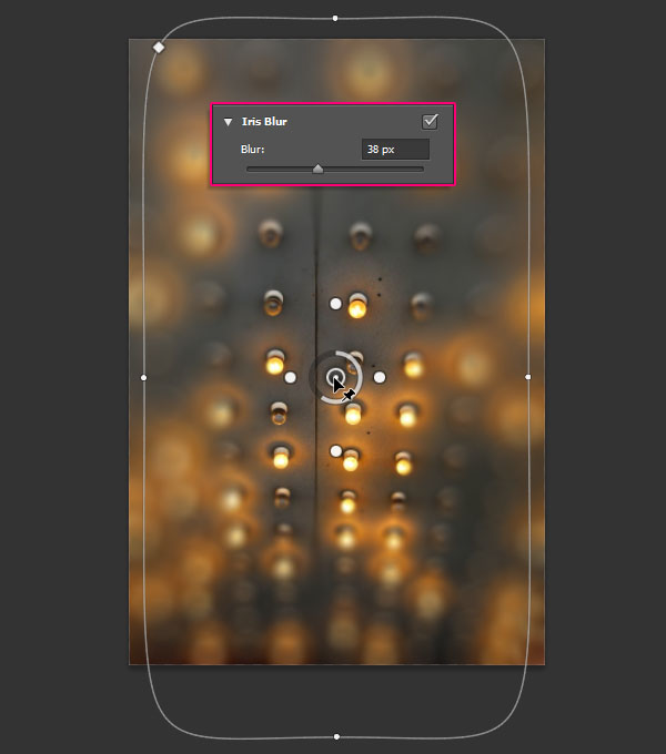 Использование Iris Blur, в Photoshop