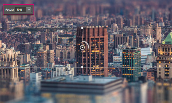 Использование Iris Blur, в Photoshop