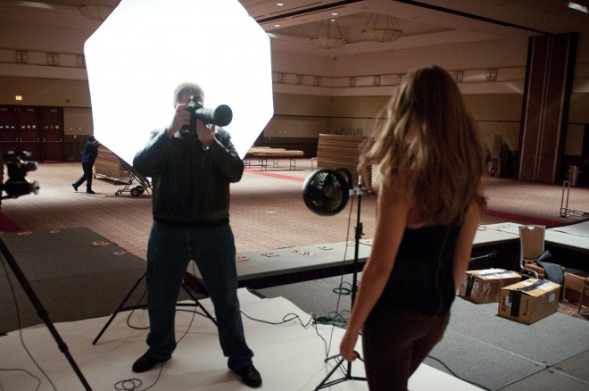 faux ring light for portraits