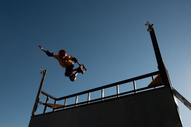 Salida, CO. half pipe skating. skateboarding photography